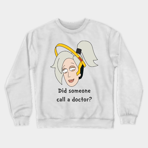 Mercy overwatch Crewneck Sweatshirt by ahmedelsiddig